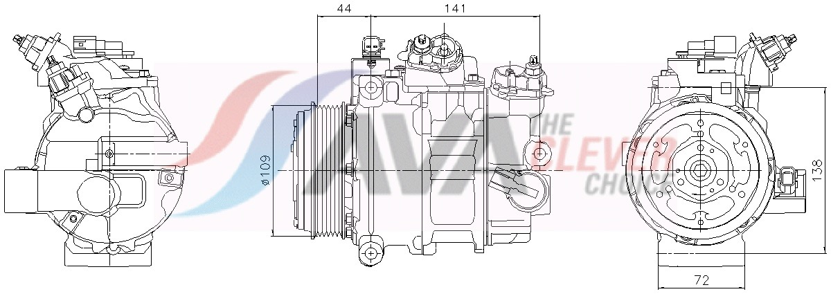 Ava Cooling Compressor, airconditioning FDAK731