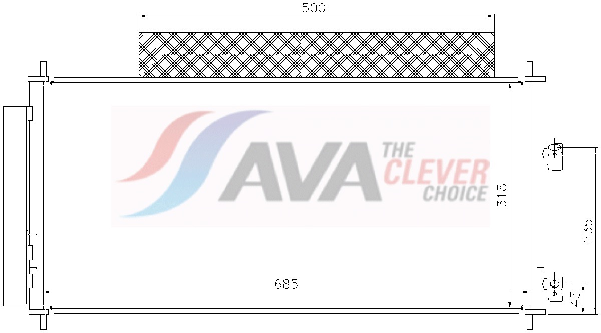 Ava Cooling Condensor, airconditioning HD5346D