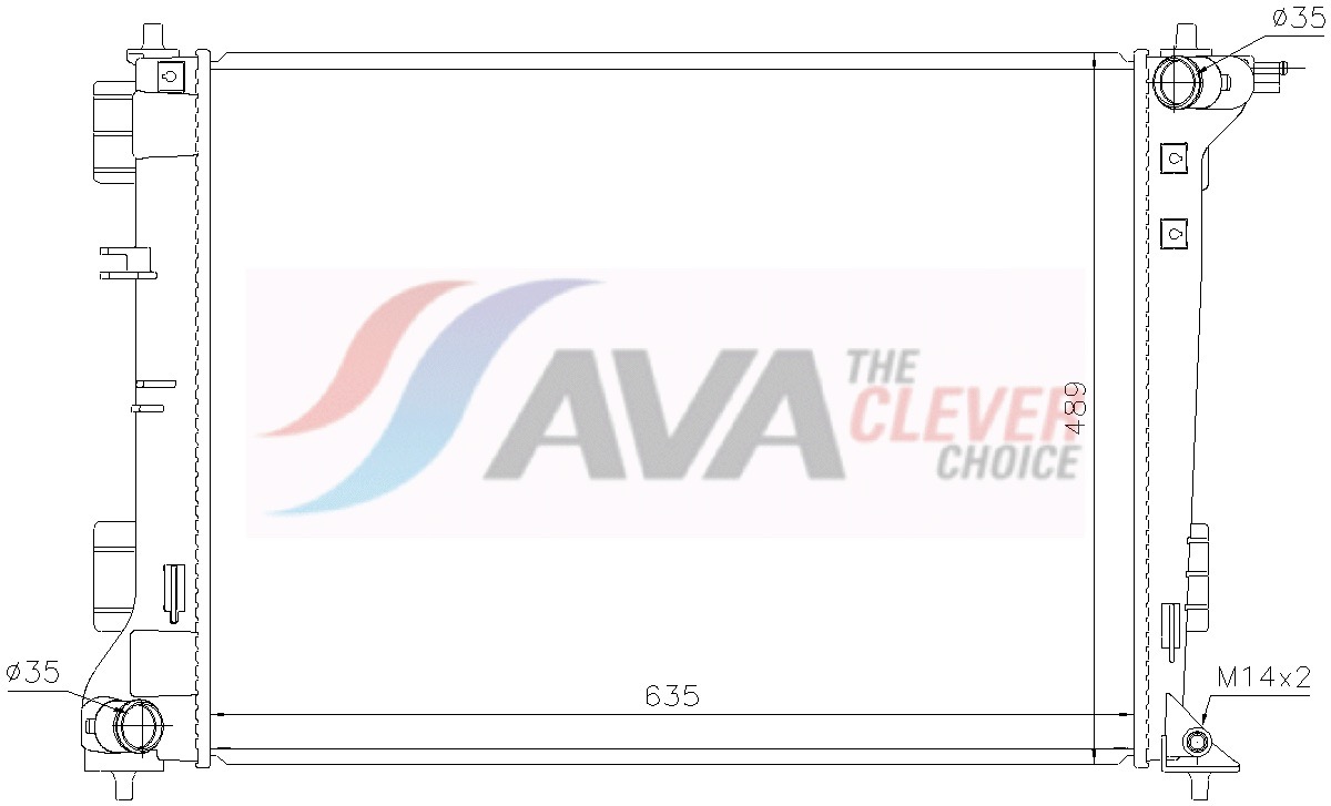Ava Cooling Radiateur HY2612