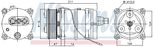 Ava Cooling Airco compressor MNK164