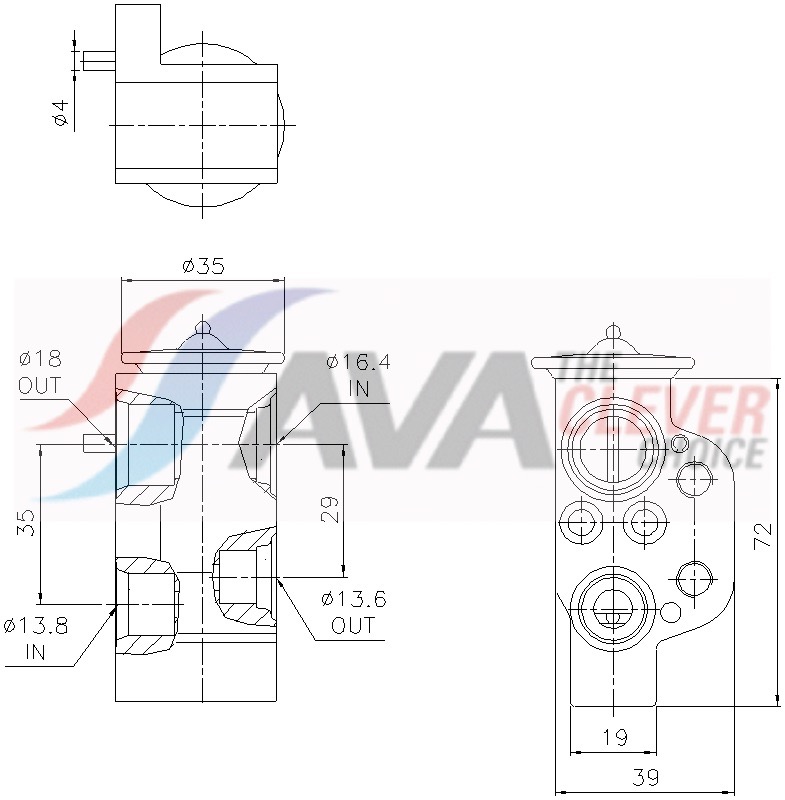 Ava Cooling Expansieventiel, airconditioning MS1799