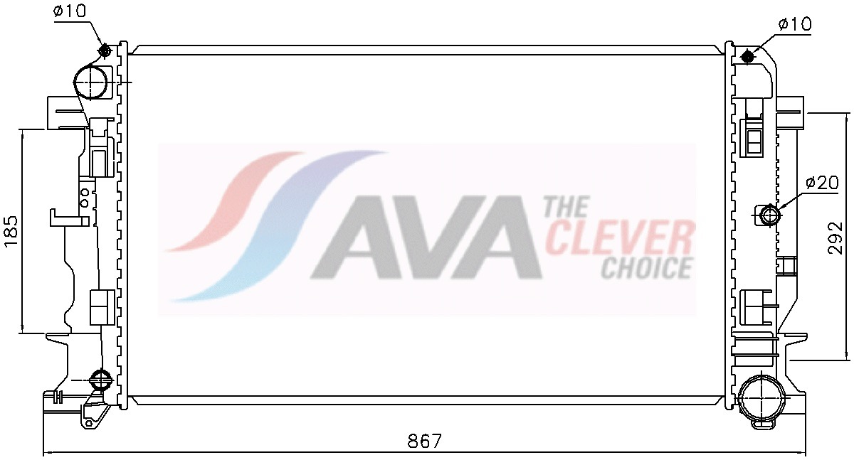 Ava Cooling Radiateur MS2446