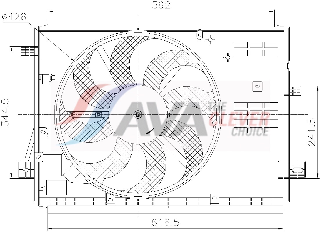Ava Cooling Koelventilatorwiel PE7441