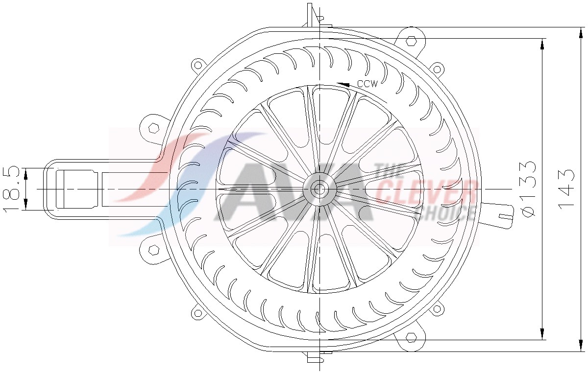 Ava Cooling Interieurventilatie PR8107