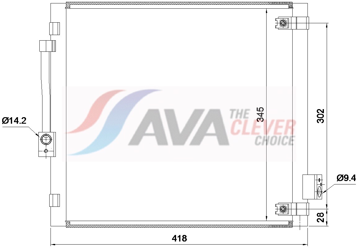 Ava Cooling Condensor, airconditioning TE5006D