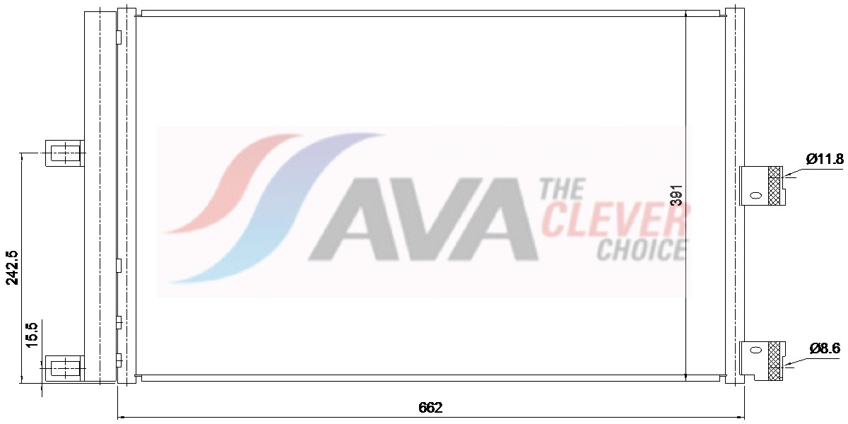 Ava Cooling Condensor, airconditioning TE5007D