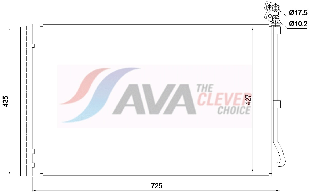 Ava Cooling Condensor, airconditioning TE5008D