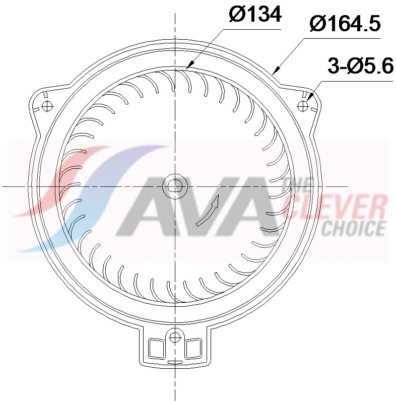 Ava Cooling Interieurventilatie TO8811