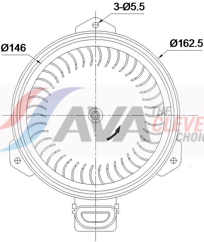 Ava Cooling Interieurventilatie TO8812