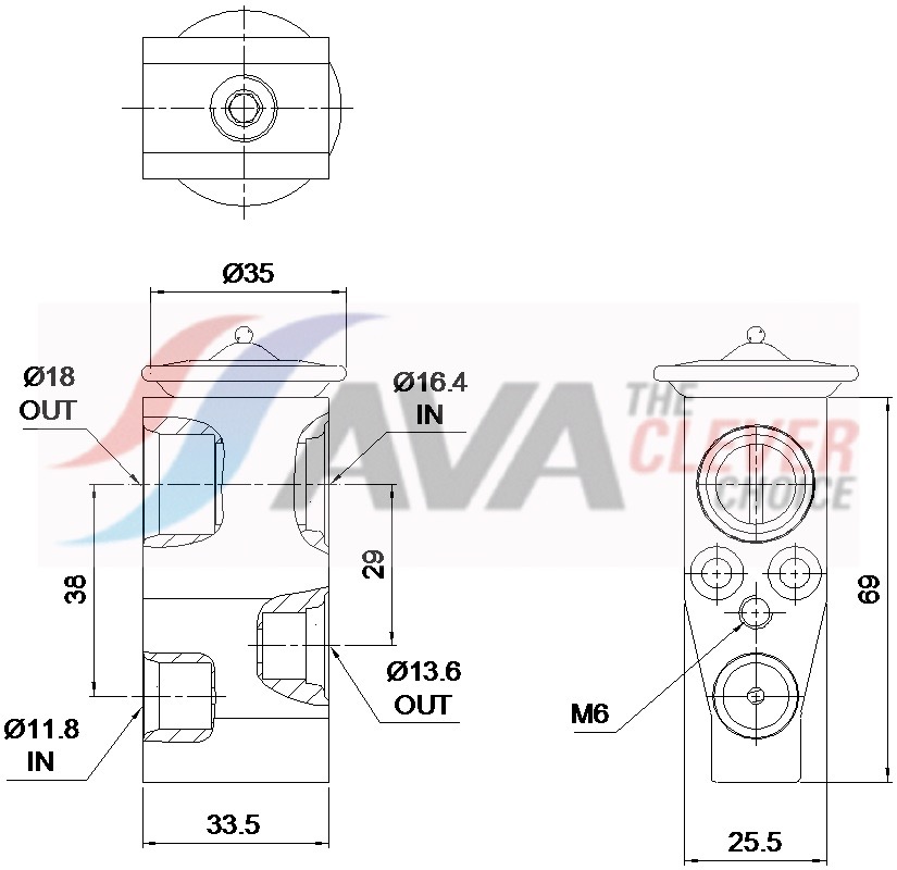Ava Cooling Airco expansieklep VN1458