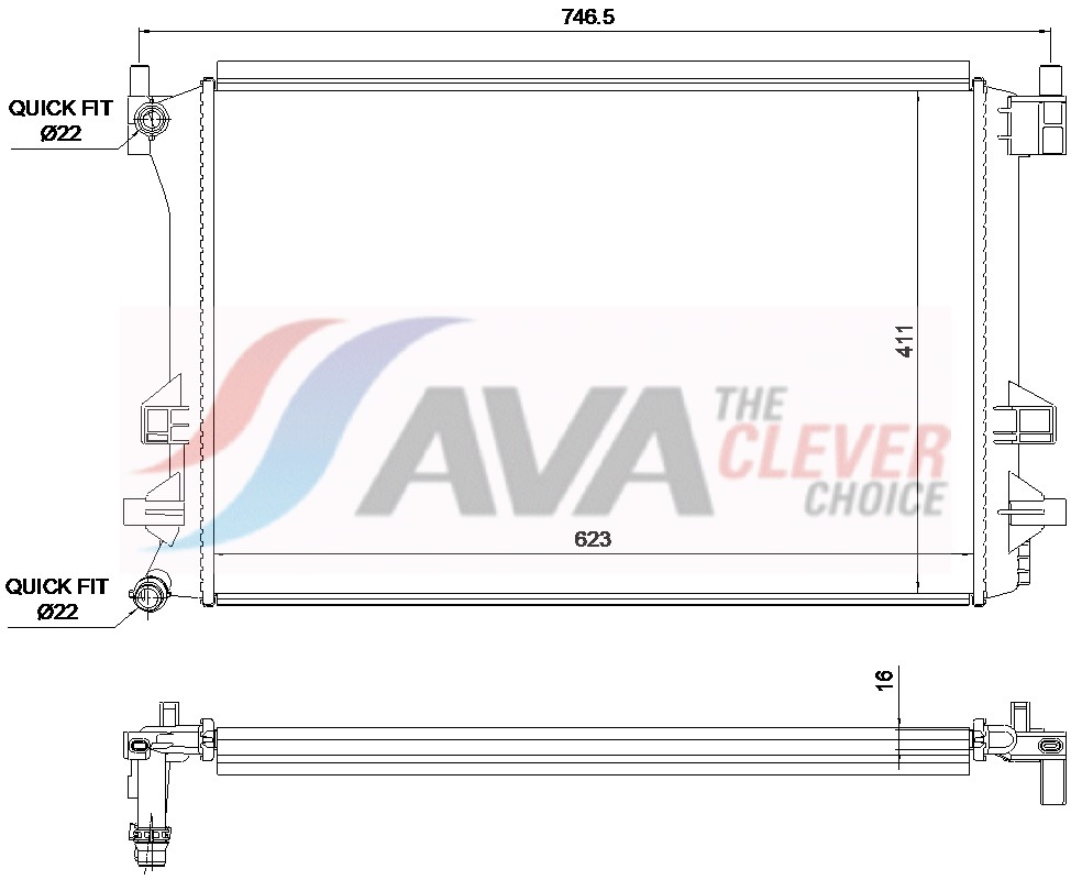 Ava Cooling Radiateur VN2463