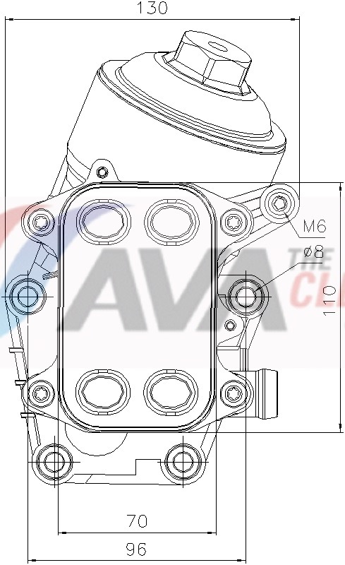 Ava Cooling Oliekoeler, motorolie VN3467H