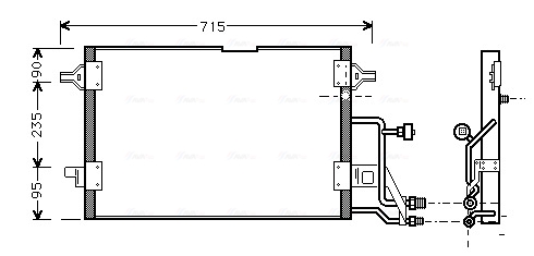 Ava Cooling Airco condensor AI5116