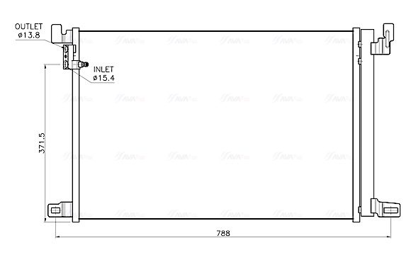 Ava Cooling Airco condensor AI5459D