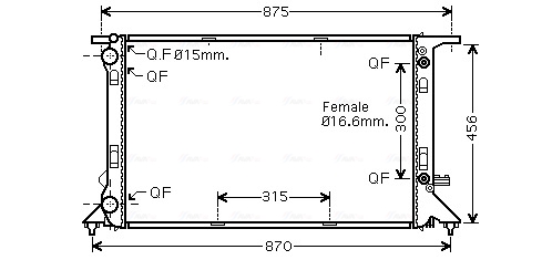 Ava Cooling Radiateur AIA2293