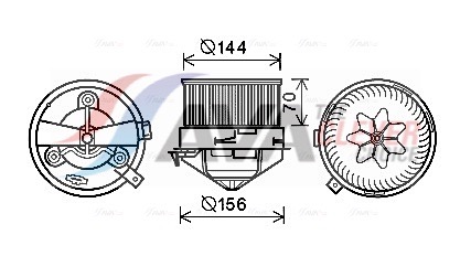 Ava Cooling Kachelventilator AL8137