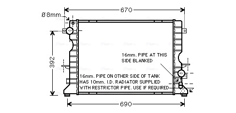 Ava Cooling Radiateur AU2184