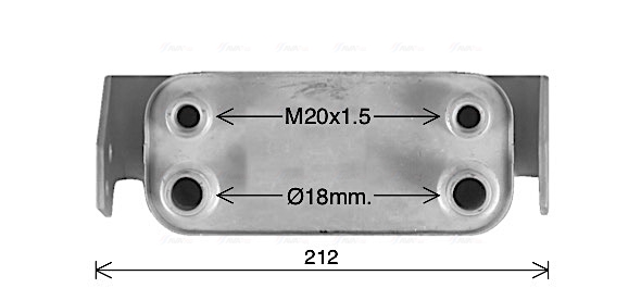 Ava Cooling Oliekoeler motorolie AU3345