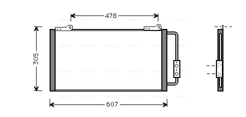 Ava Cooling Airco condensor AU5139