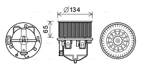 Ava Cooling Kachelventilator AU8221