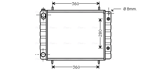 Ava Cooling Radiateur AUA2082