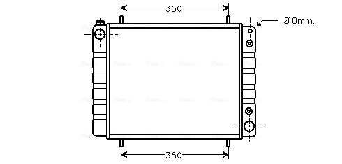 Ava Cooling Radiateur AUA2084