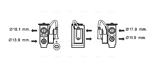 Ava Cooling Airco expansieklep BW1431