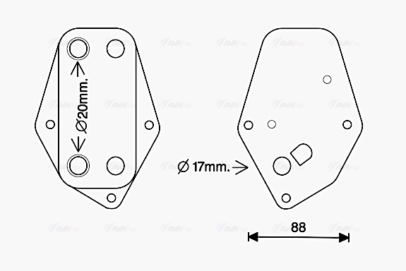 Ava Cooling Oliekoeler motorolie BW3557