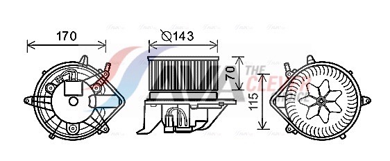 Ava Cooling Kachelventilator BW8460
