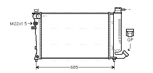 Ava Cooling Radiateur CN2123
