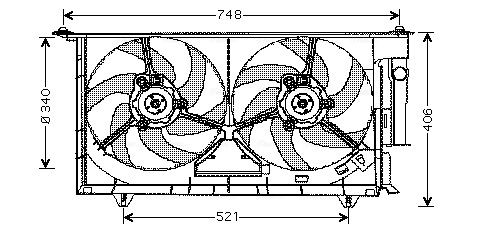 Ava Cooling Ventilatorwiel-motorkoeling CN7525