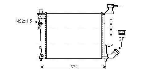 Ava Cooling Radiateur CNA2154