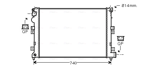 Ava Cooling Radiateur CNA2208