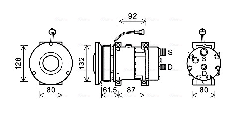 Ava Cooling Airco compressor CPAK011