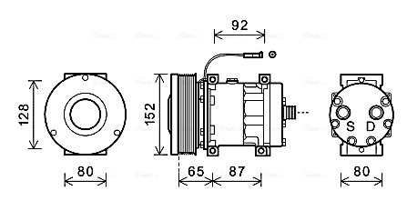 Ava Cooling Airco compressor CSAK013