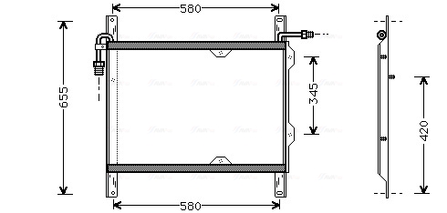 Ava Cooling Airco condensor DF5022