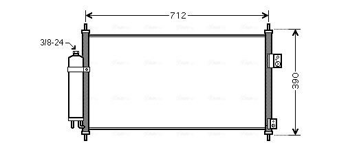 Ava Cooling Airco condensor DN5263D