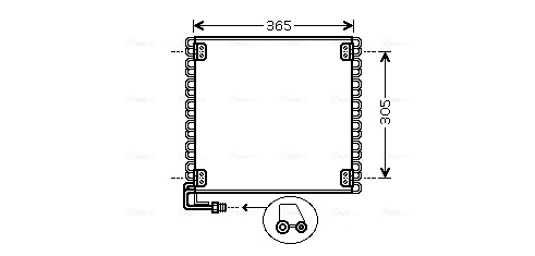 Ava Cooling Airco condensor DN5271
