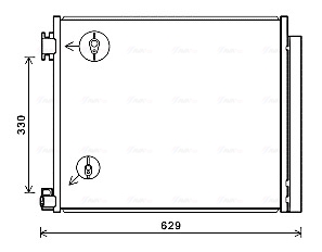Ava Cooling Airco condensor DN5422D