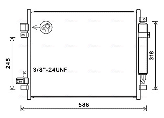 Ava Cooling Airco condensor DN5428D