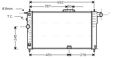 Ava Cooling Radiateur DW2001