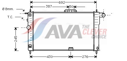 Ava Cooling Radiateur DWA2001