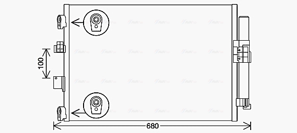 Ava Cooling Airco condensor FD5654D