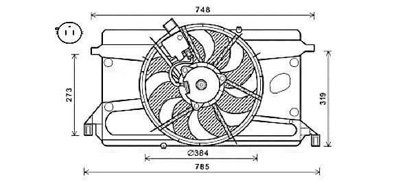 Ava Cooling Ventilatorwiel-motorkoeling FD7573