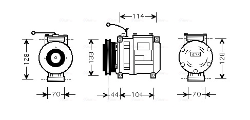 Ava Cooling Airco compressor FEAK002