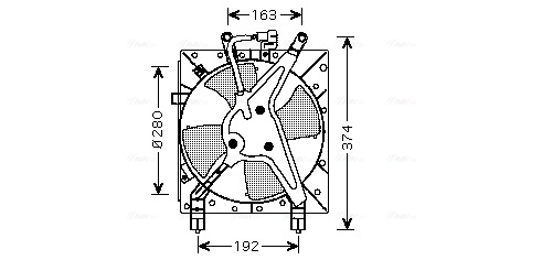 Ava Cooling Ventilatorwiel-motorkoeling HD7524