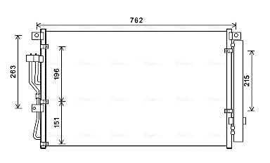 Ava Cooling Airco condensor HY5345D