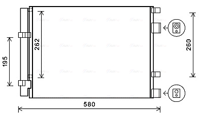 Ava Cooling Airco condensor HY5396D