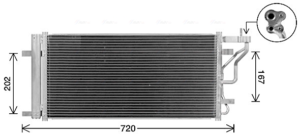Ava Cooling Airco condensor HY5577D