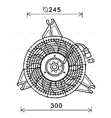 Ava Cooling Ventilatorwiel-motorkoeling HY7571